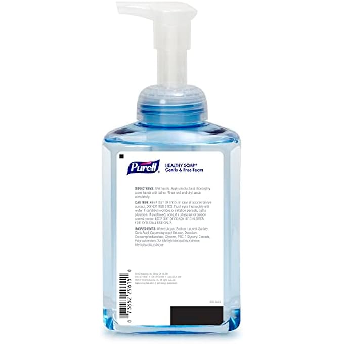 Purell BRAND HEALTHY SOAP GENTLE & FREE FOAM, FRAGRANCE-FREE, 515 ML HAND SOAP TABLE TOP PUMP BOTTLE (PACK OF 4) - 5016-04 - Image 2